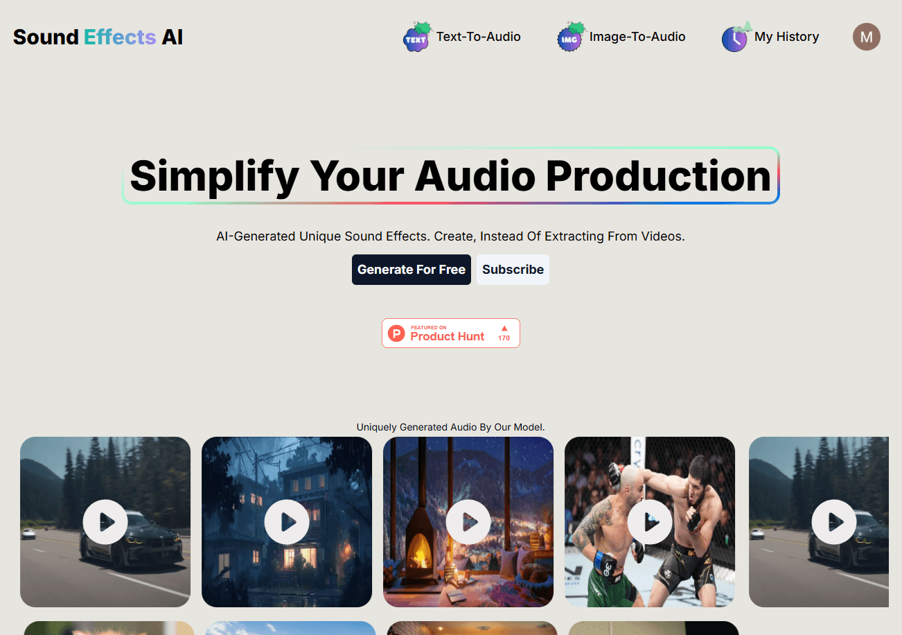 Image to Sound Effects